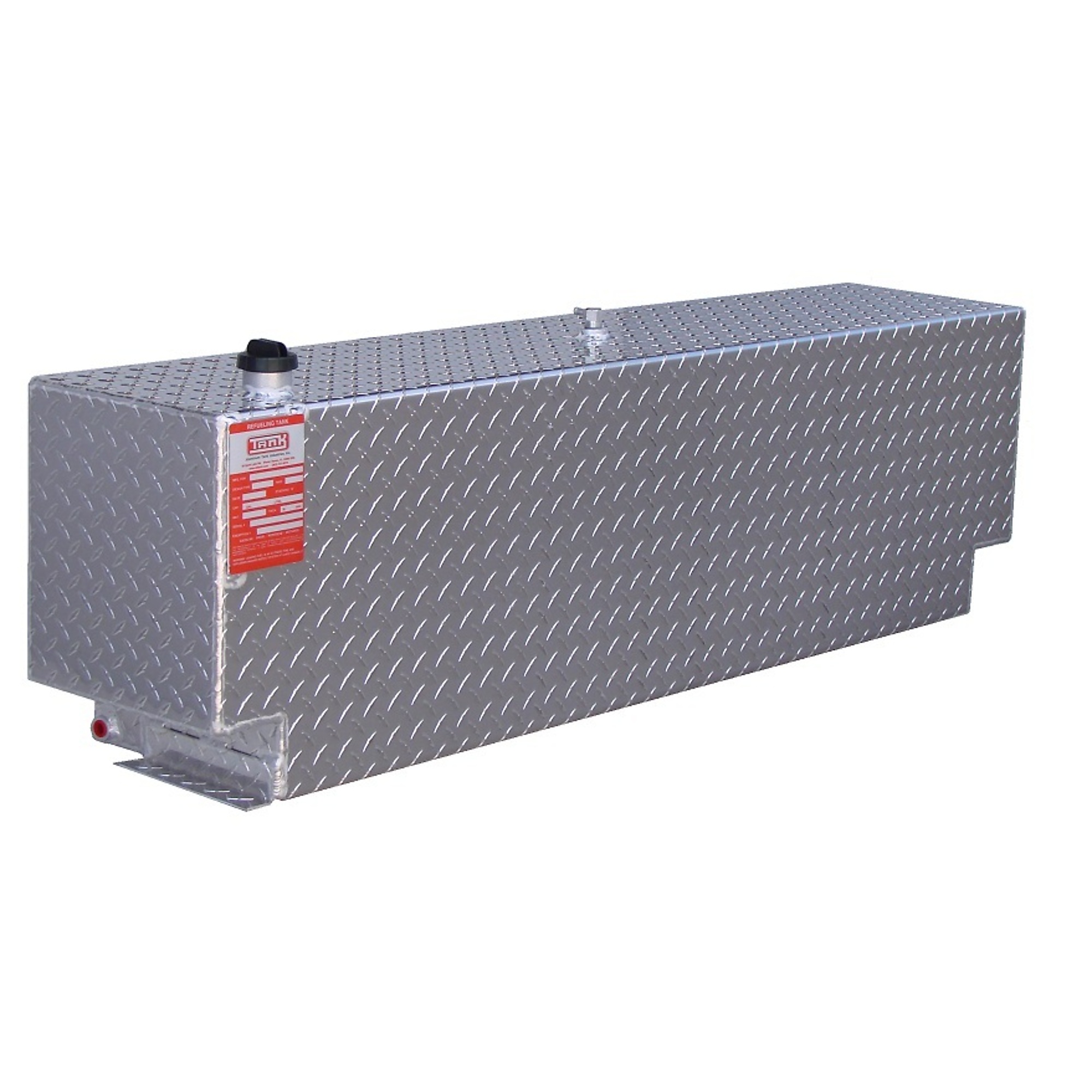 Tank 43 Gallon Diesel Auxiliary Tank - Rectangle, Aluminum, Diamond Plate, Model# AUX43R